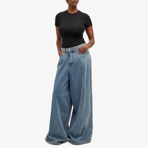 Good American Blue Wide Leg Jeans